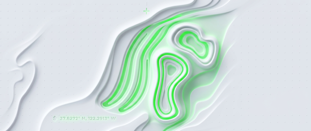 Radical Canopy Signal, a review-only Gr0ve visual atom candidate with green, cream, blue tones.