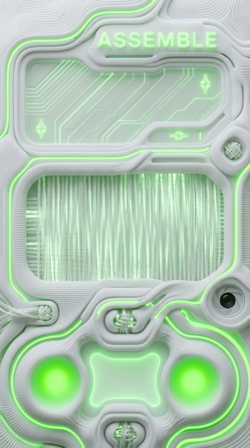 Vertical Rewilded Signal Poster, a review-only Gr0ve visual atom candidate with green, gold, white tones.