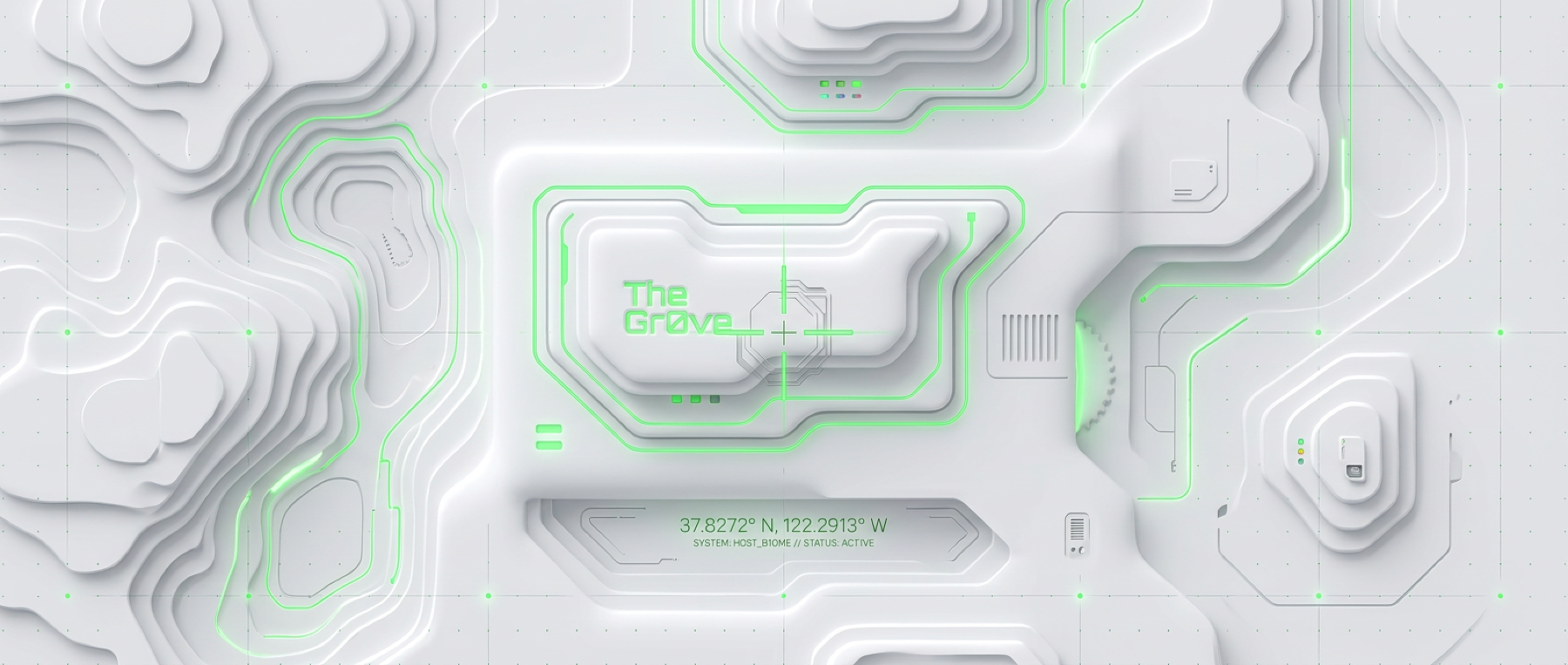 Horizontal Verdant Control Field, a review-only Gr0ve visual atom candidate with green, white, grey tones.